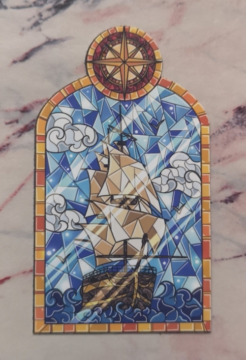 Stickers &quot;Vitrail bateau&quot;